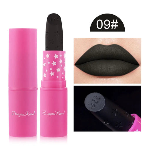 9 Colors Waterproof Rose Red Velvet Matte Lipstick Moisturizing Long