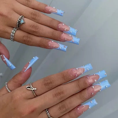 Strawberry & Bear Themed Fake Nails